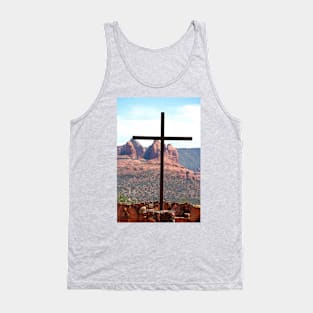 Cross at St John Vianney Sedona, AZ Tank Top